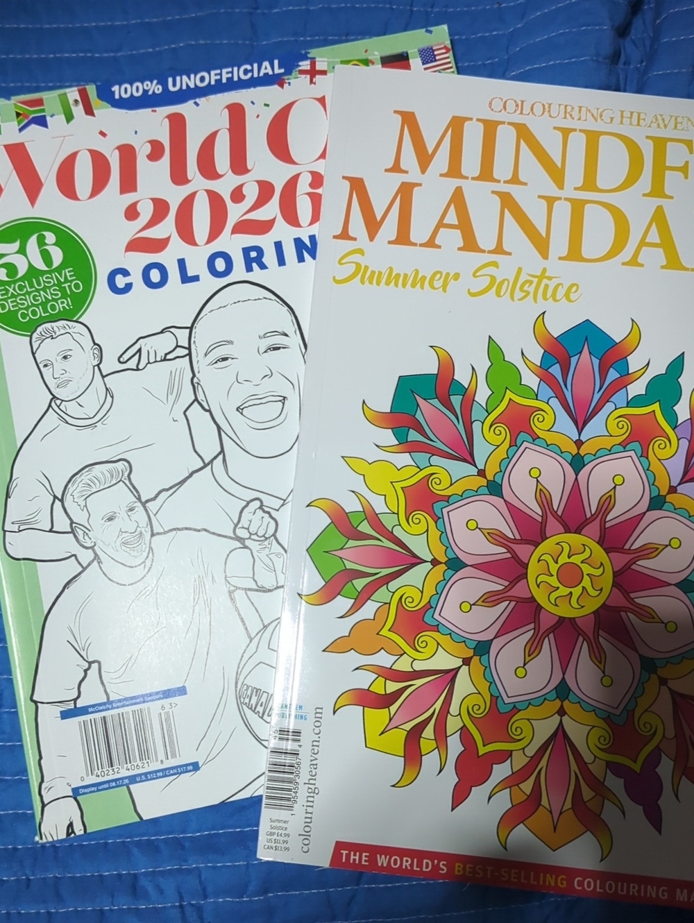 World Cup 2026/ Mindful Mandala Color Book Combo